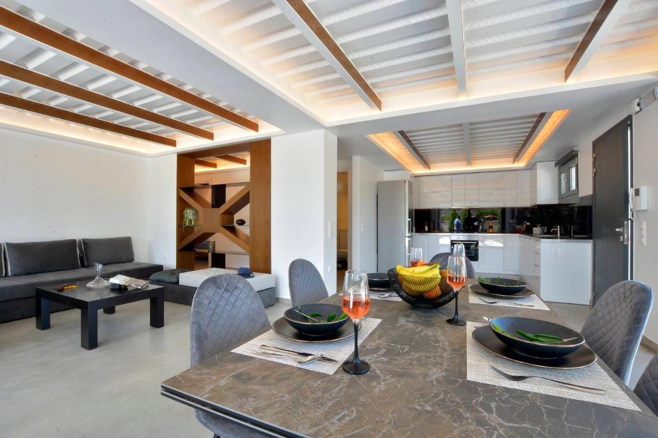 Villa Flamingo - 4 Bedrooms - Private Pool - Next To Renowned Issos Beach & Lake Korission Línia Exteriör bild