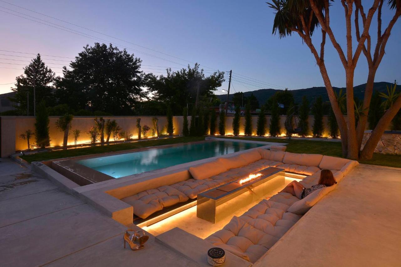 Villa Flamingo - 4 Bedrooms - Private Pool - Next To Renowned Issos Beach & Lake Korission Línia Exteriör bild